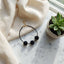 Black Spinel Bracelet | Artisan Gold Tone Protection