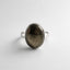 Pyrite Oval Ring | Silver Tone Abundance & Willpower