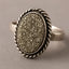Pyrite Oval Ring | Abundance, Willpower & Protection