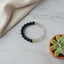 Black Agate Quartz Bracelet | Clarity & Balance