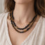 Spinel & Tiger Eye Necklace | Bold Layered Style