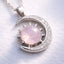 Rose Quartz Moon Pendant | Self-Love & Healing