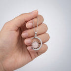 Rose Quartz Moon Pendant | Self-Love & Healing
