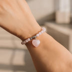 Rose Quartz Heart Bracelet | Calm & Self-Love