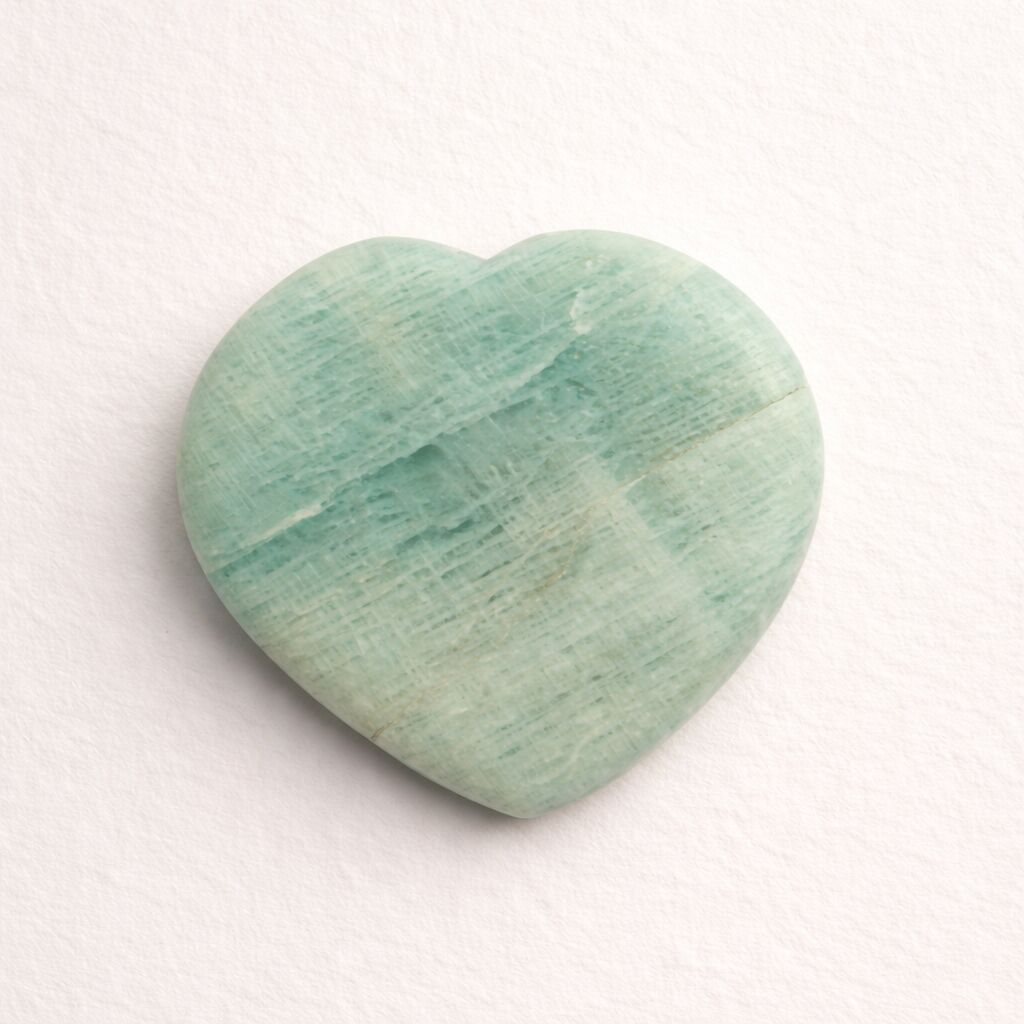Amazonite Heart Crystal | Harmony & Self-Expression Secondary image