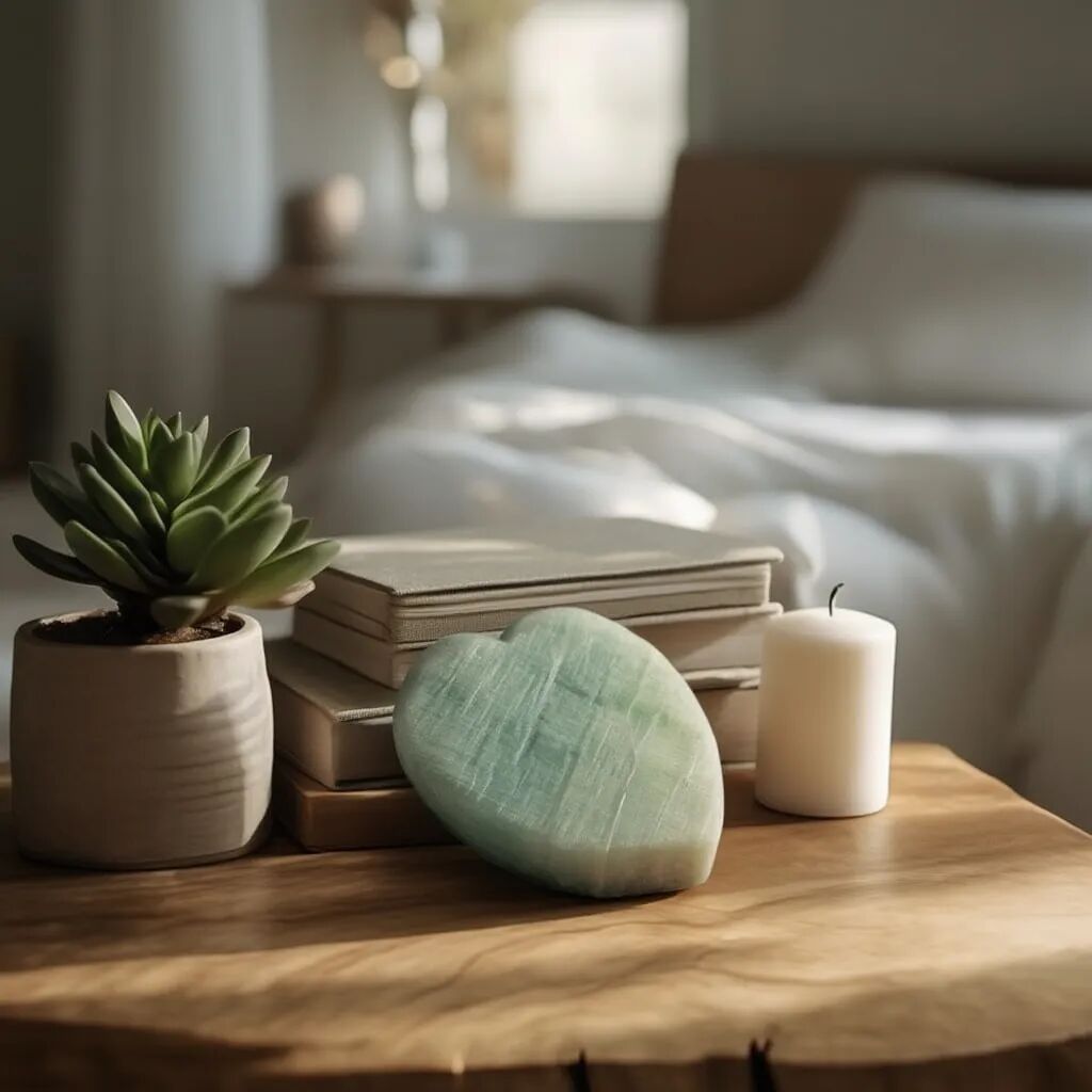 Amazonite Heart Crystal | Harmony & Self-Expression Main image