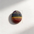 7 Chakra Bonded Oval Stone | Complete Energy Balance