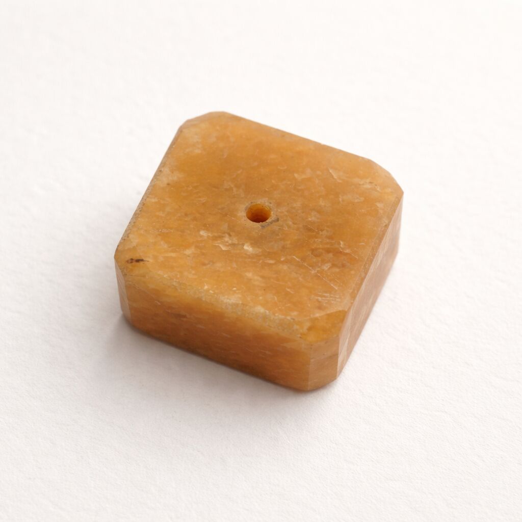 Yellow Aventurine Cube | Incense Holder & Paperweight Secondary image