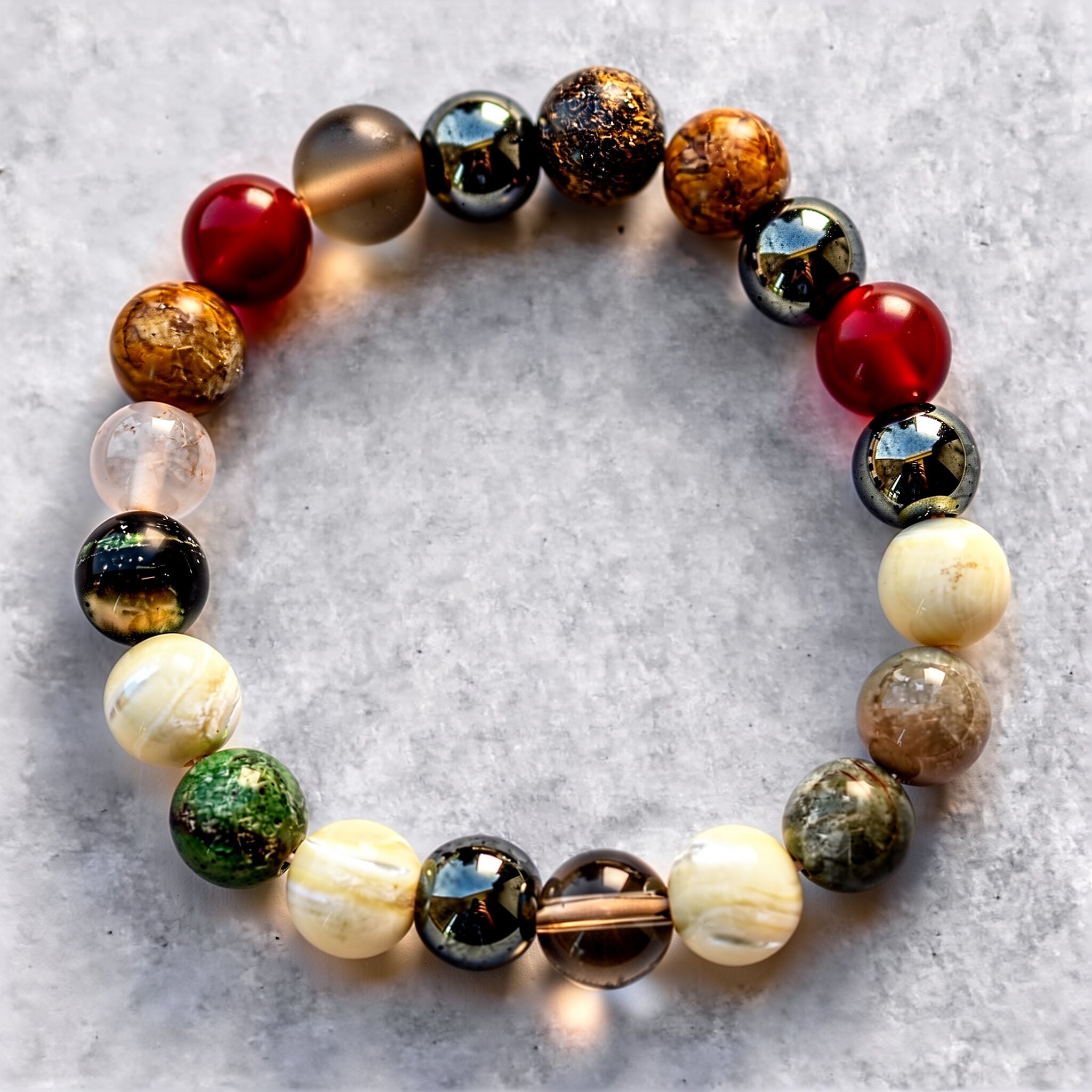 Multi Gemstone Stretch Bracelet | Holistic Balance