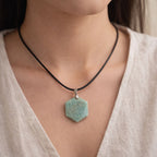 Amazonite Hexagon Necklace | Clarity & Expression