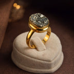 Artisan Pyrite Ring | Confidence & Abundance Channel