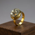 Artisan Pyrite Ring | Confidence & Abundance Channel