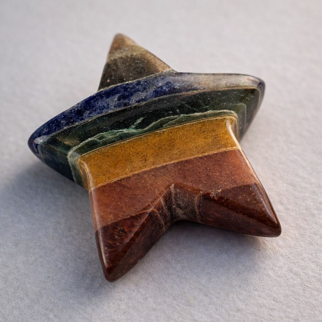 7 Chakra Star Crystal | Bonded Stone Home Decor Align