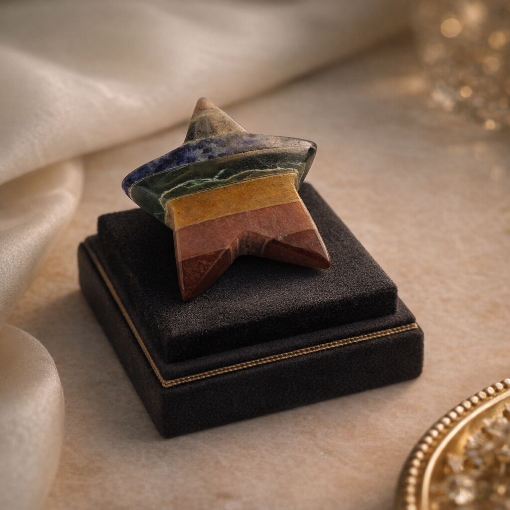 7 Chakra Star Crystal | Bonded Stone Home Decor Align