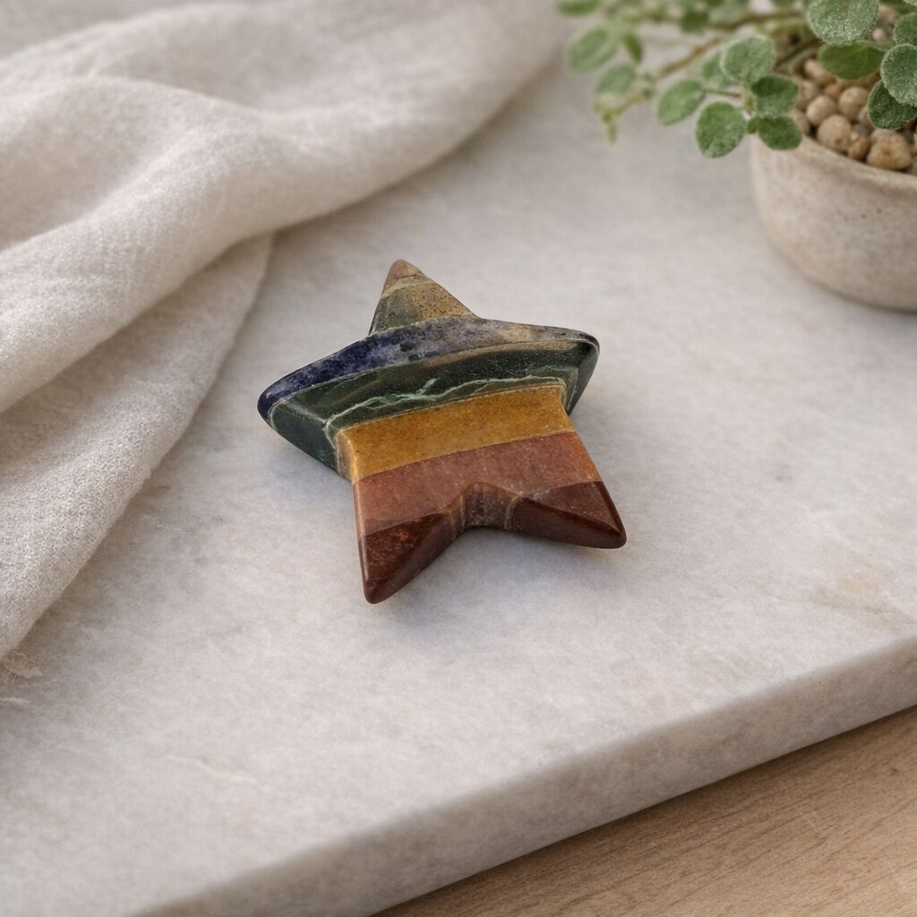 7 Chakra Star Crystal | Bonded Stone Home Decor Align Main image