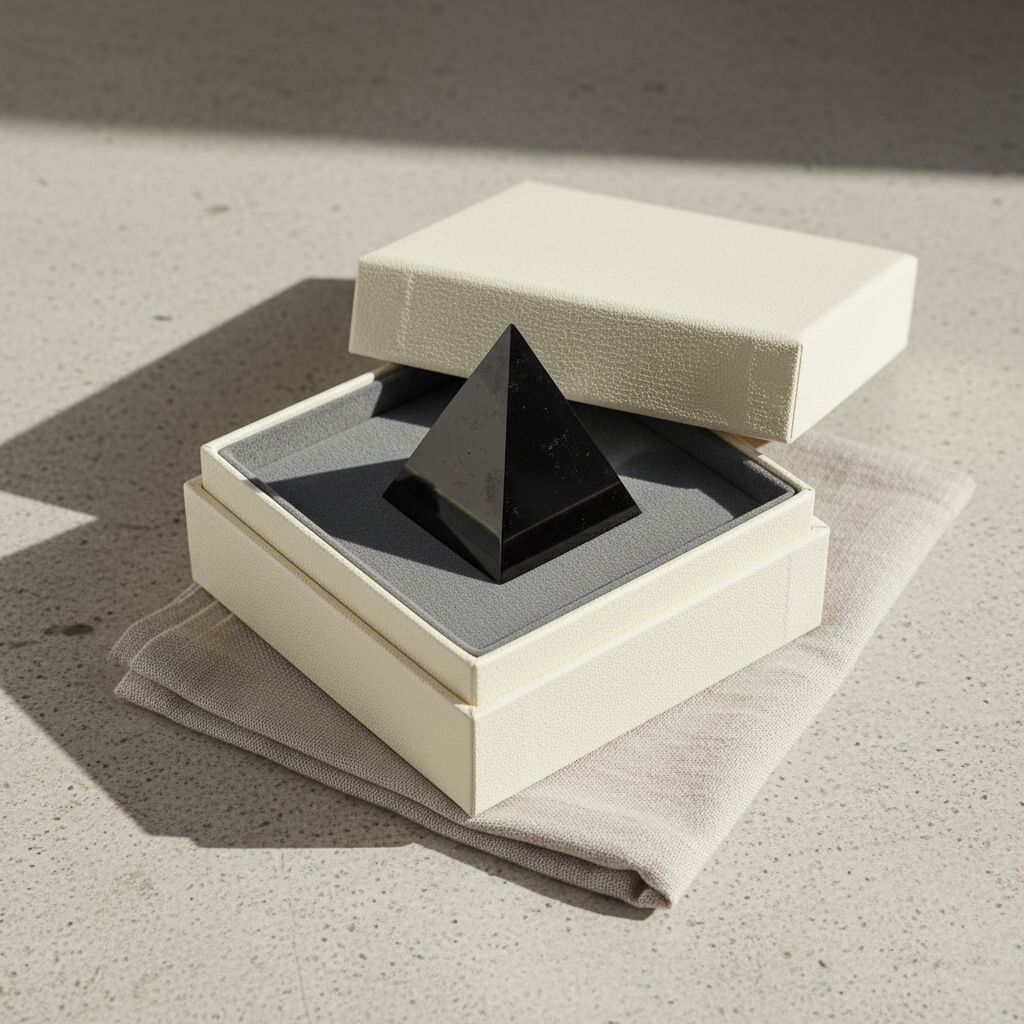 Black Obsidian Pyramid | 1500 CTW Grounding Shield