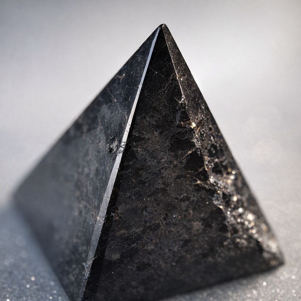 Black Obsidian Pyramid | 1500 CTW Grounding Shield