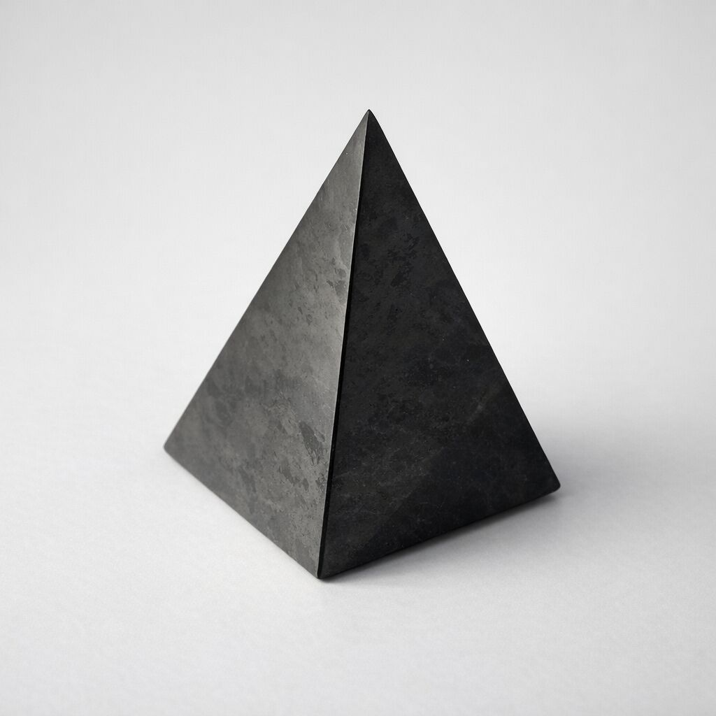 Black Obsidian Pyramid | 1500 CTW Grounding Shield Main image