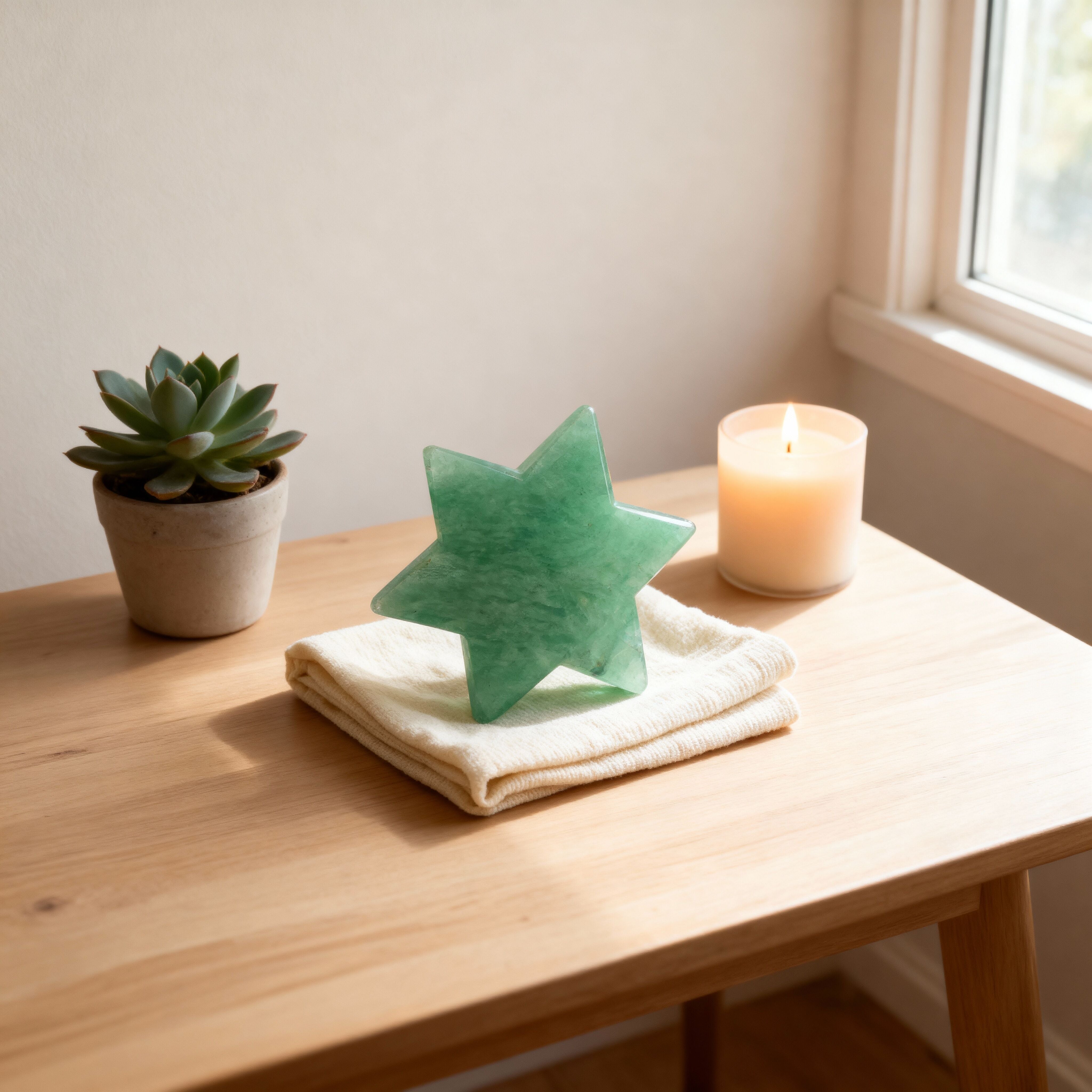 Amazonite Star Figurine | Hope, Calm & Guidance Secondary image