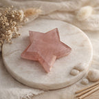 Rose Quartz Star Figurine | Love, Healing & Serenity
