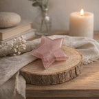 Rose Quartz Star Figurine | Love, Healing & Serenity