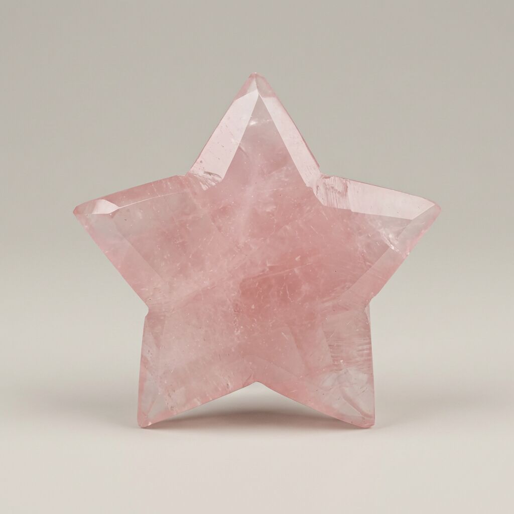 Rose Quartz Star Figurine | Love, Healing & Serenity