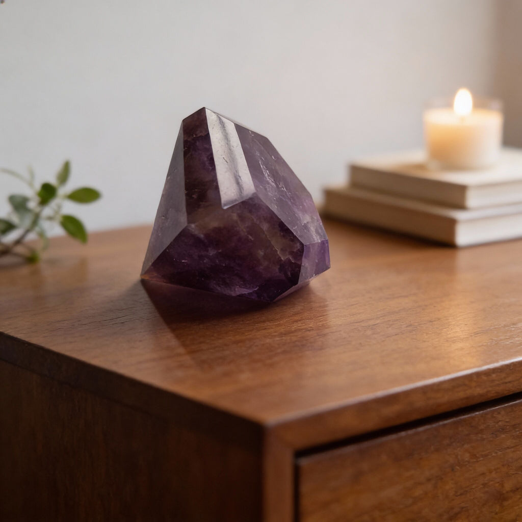 Amethyst Diamond Cut Figurine | Clarity & Spirituality