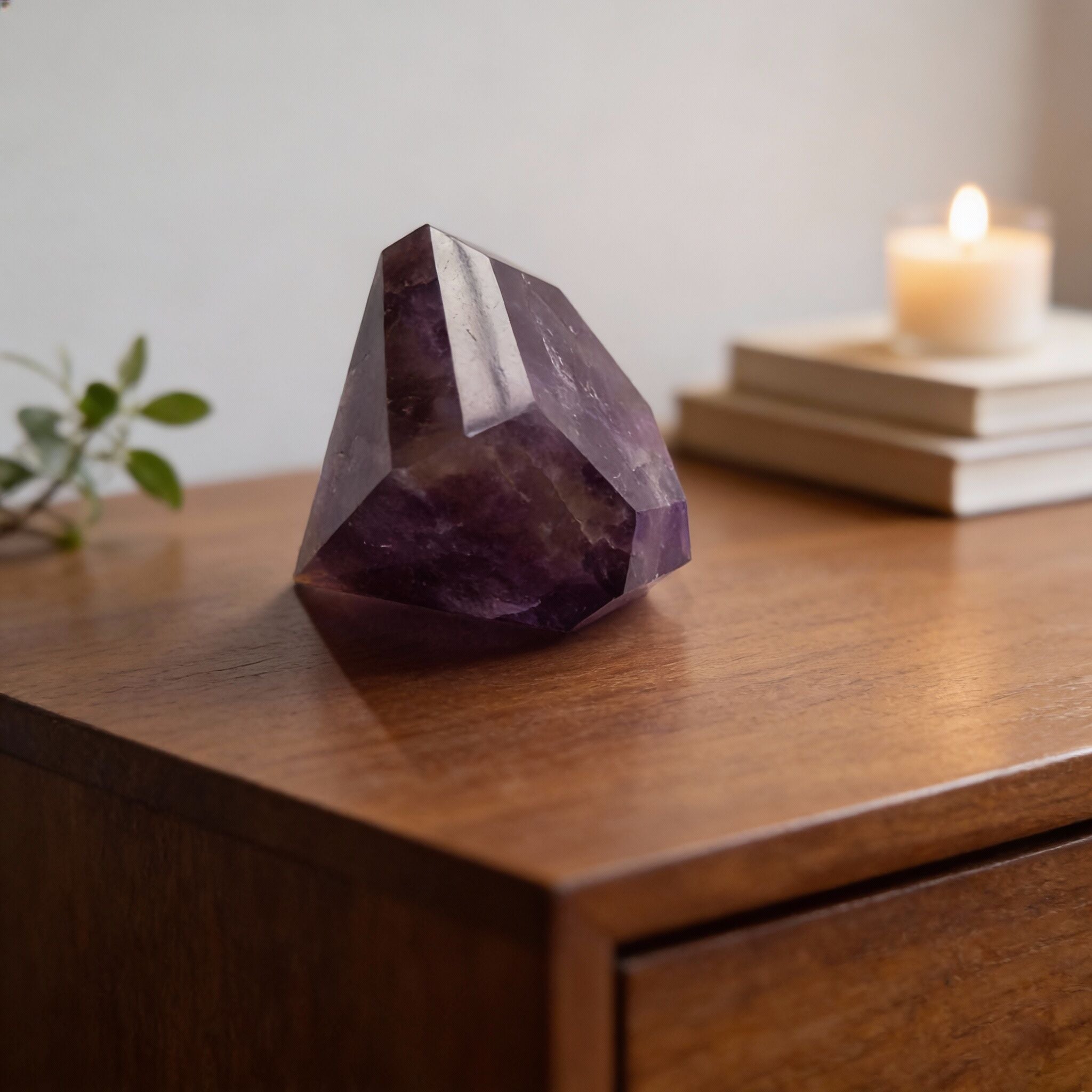 Amethyst Diamond Cut Figurine | Clarity & Spirituality