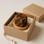 Tiger Eye Paperweight | Incense Holder Focus & Courage