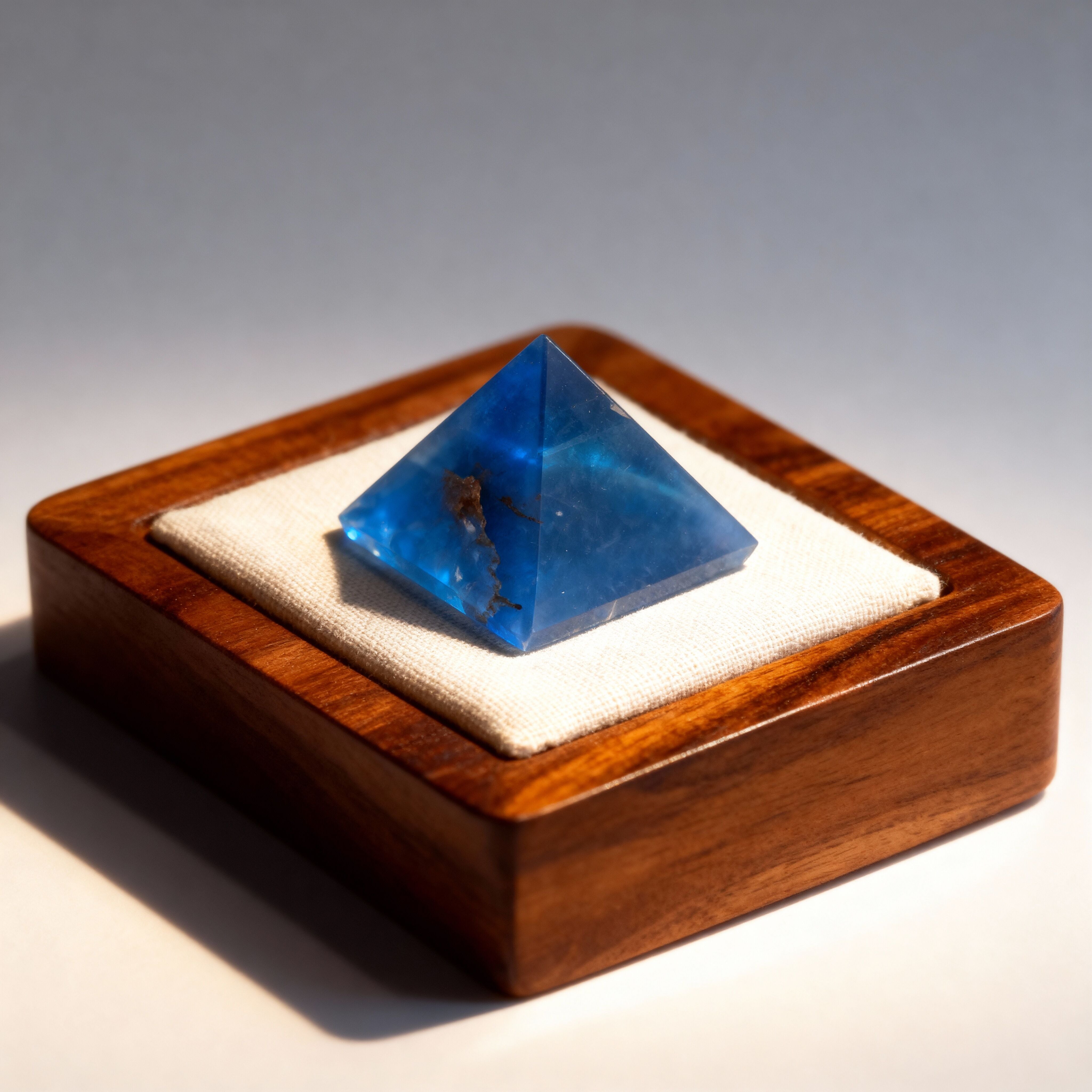 Angelite Pyramid | Celestial Calm & Communication Stone Secondary image