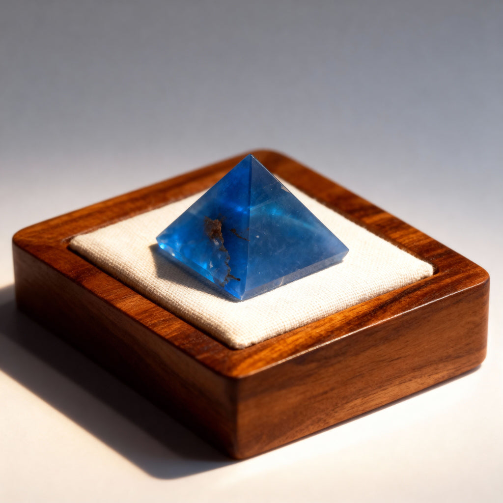 Angelite Pyramid | Celestial Calm & Communication Stone