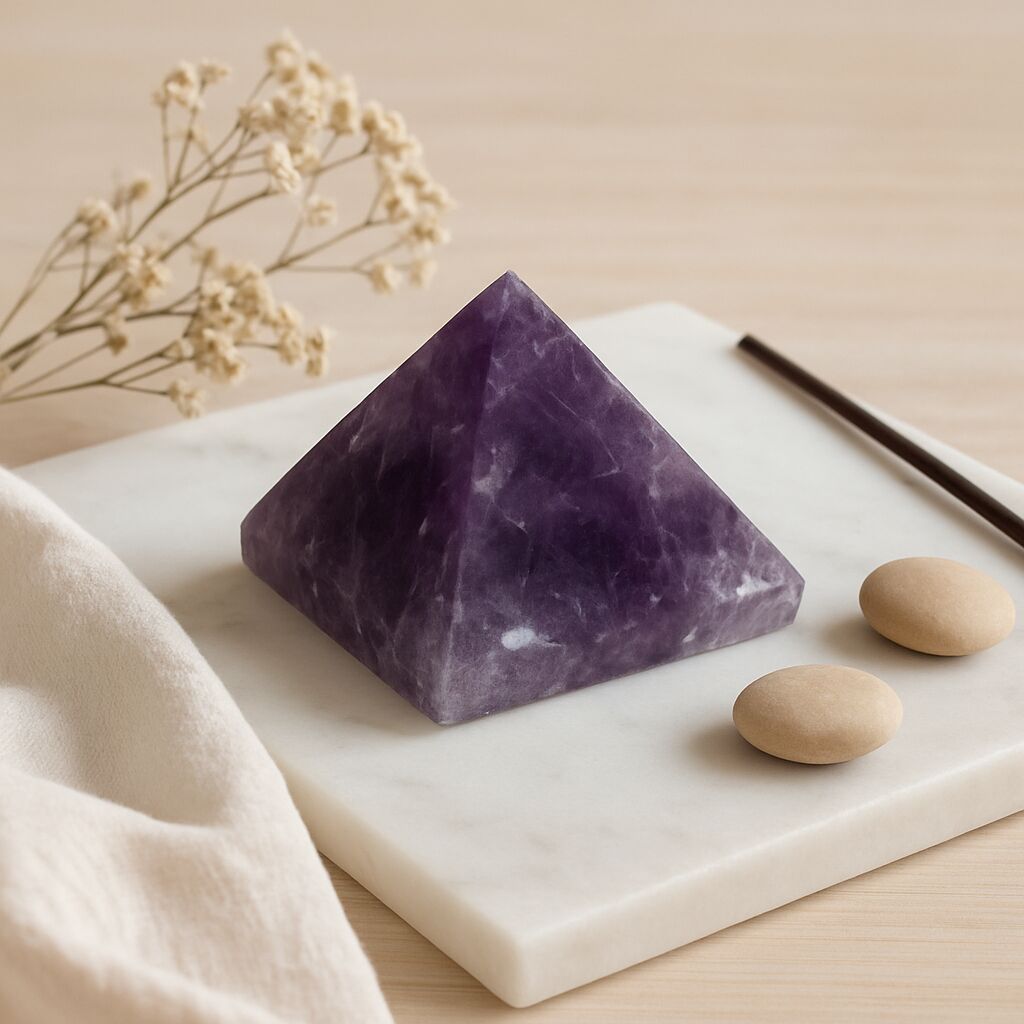 Amethyst Pyramid | Clarity, Wisdom & Protection