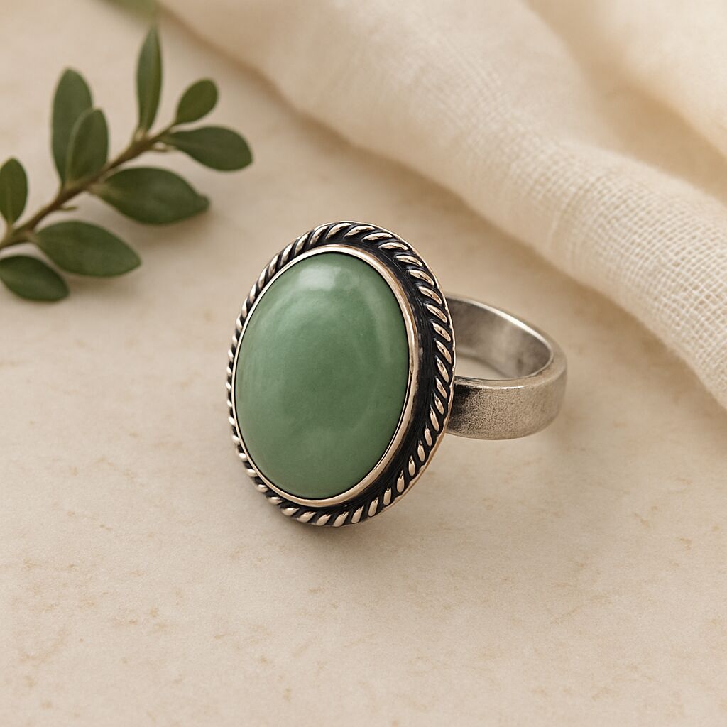 Green Aventurine Ring | Luck, Prosperity & Healing