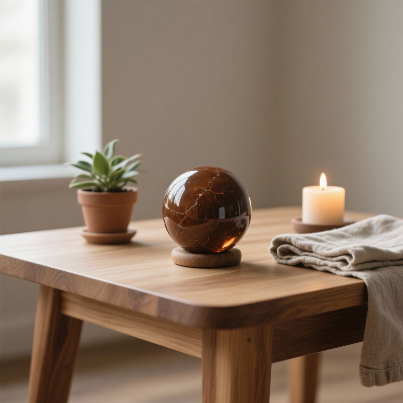 Yellow Aventurine Sphere | Confidence, Joy & Focus