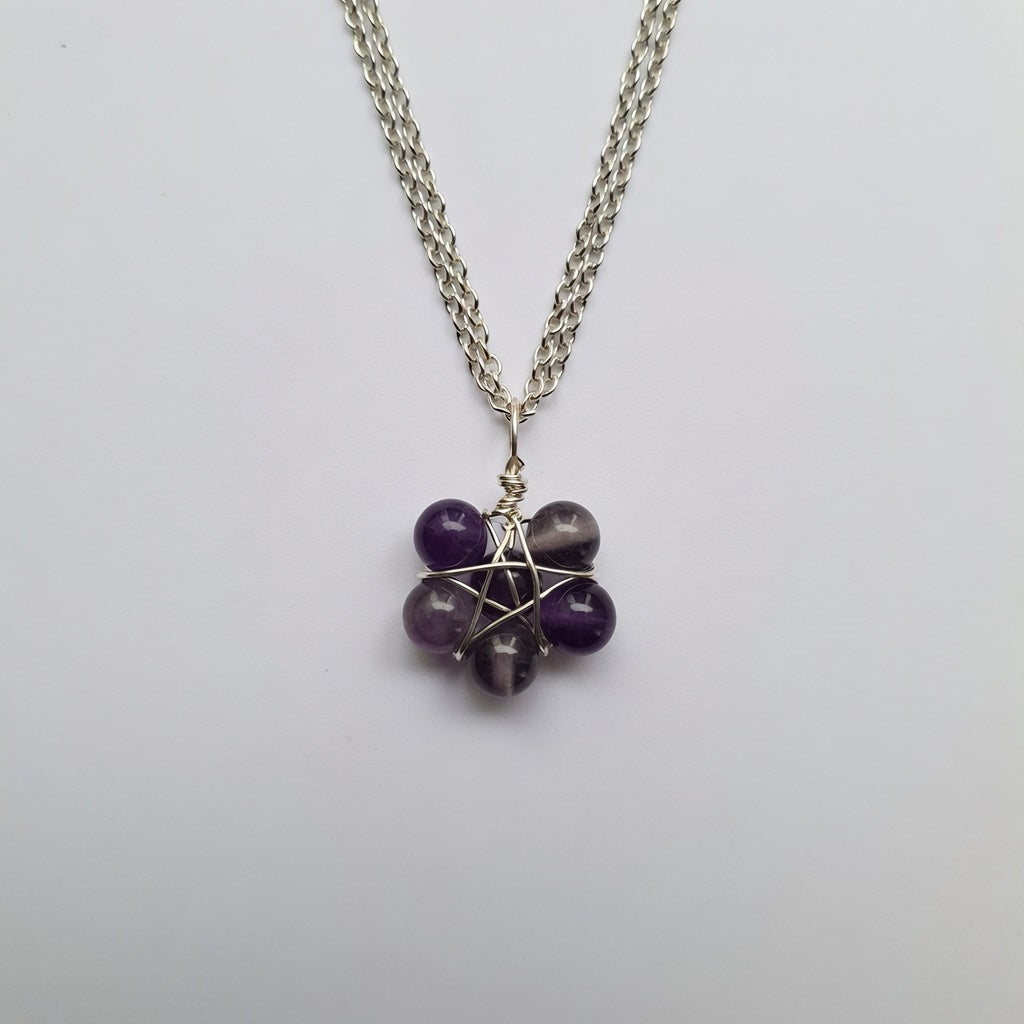 Amethyst Pentagon Pendant | Calm, Protection & Focus