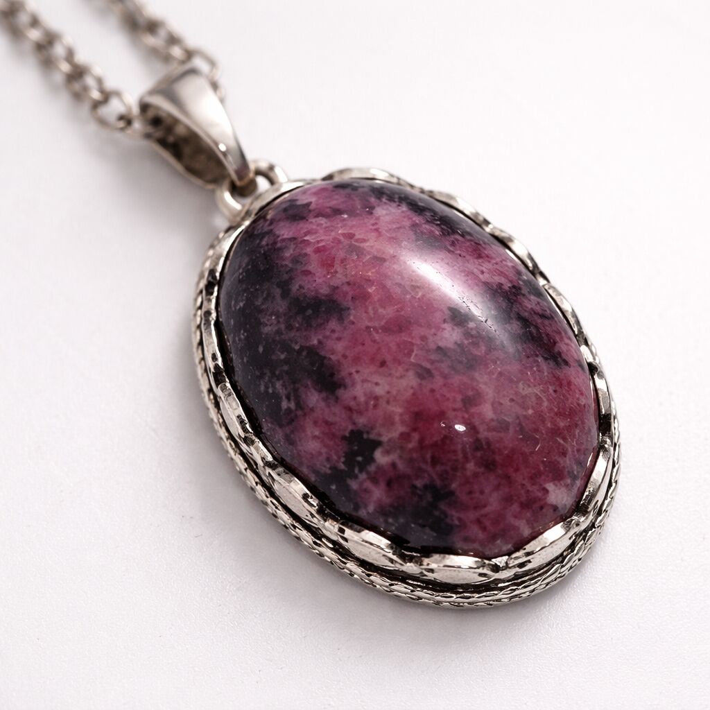Rhodonite Pendant | Compassion, Healing & Balance