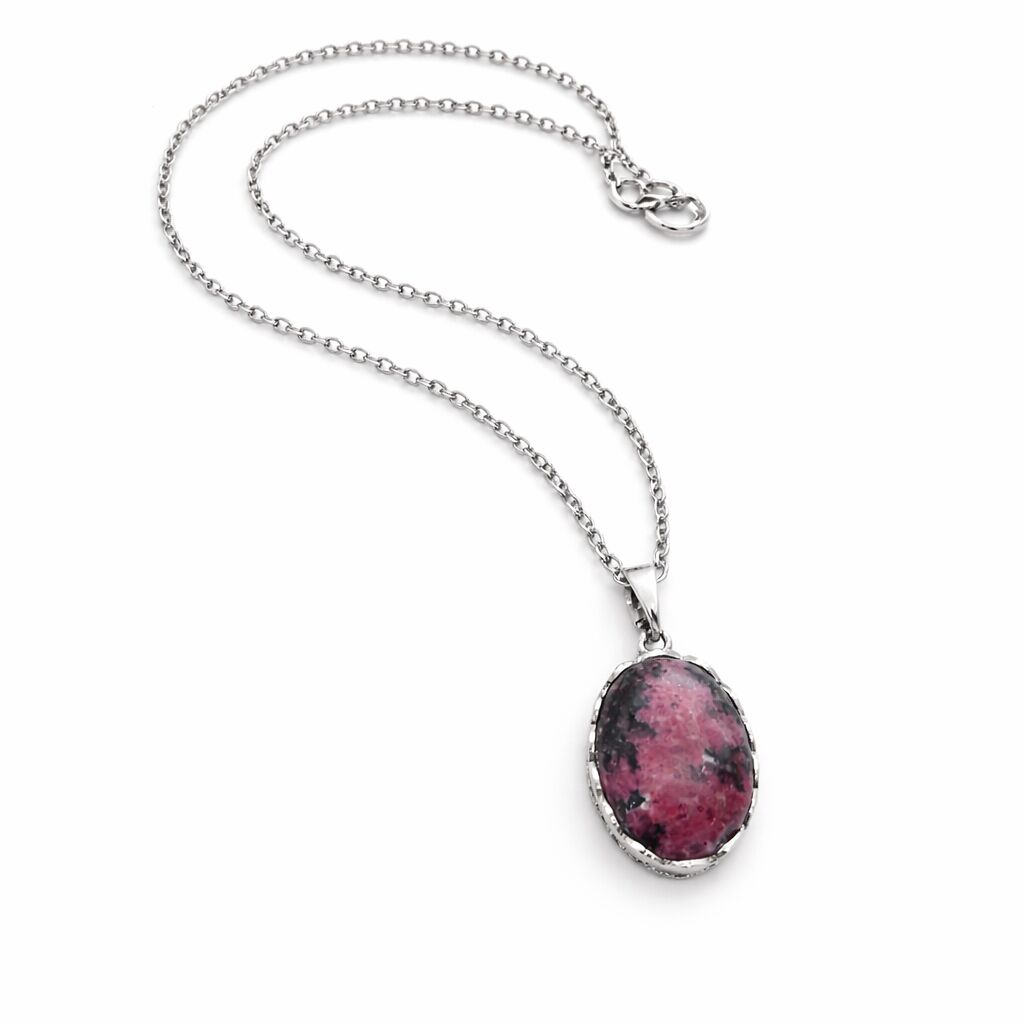 Rhodonite Pendant | Compassion, Healing & Balance