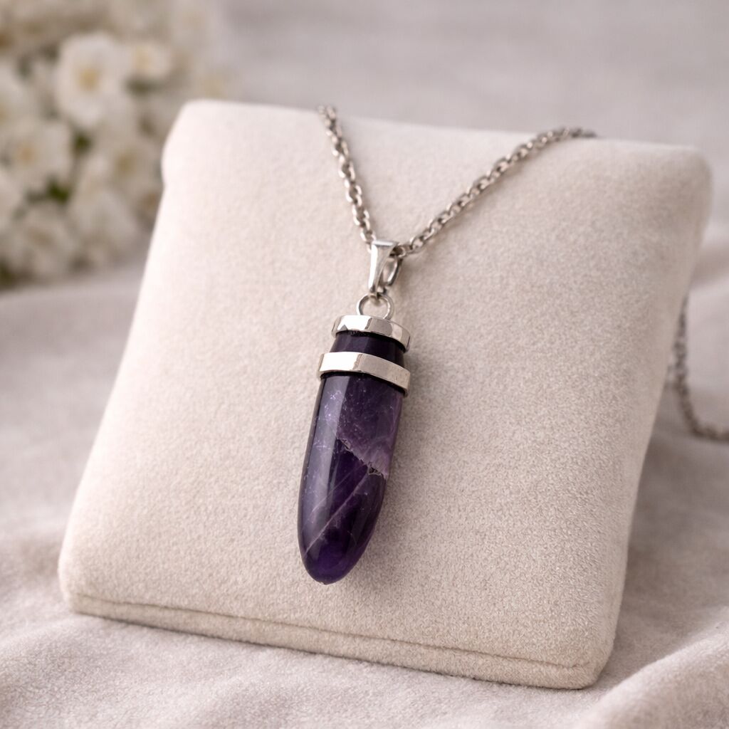 Amethyst Vogel Pendant | Wisdom, Clarity & Guidance
