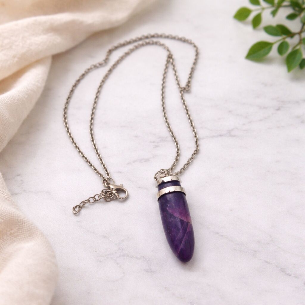 Amethyst Vogel Pendant | Wisdom, Clarity & Guidance