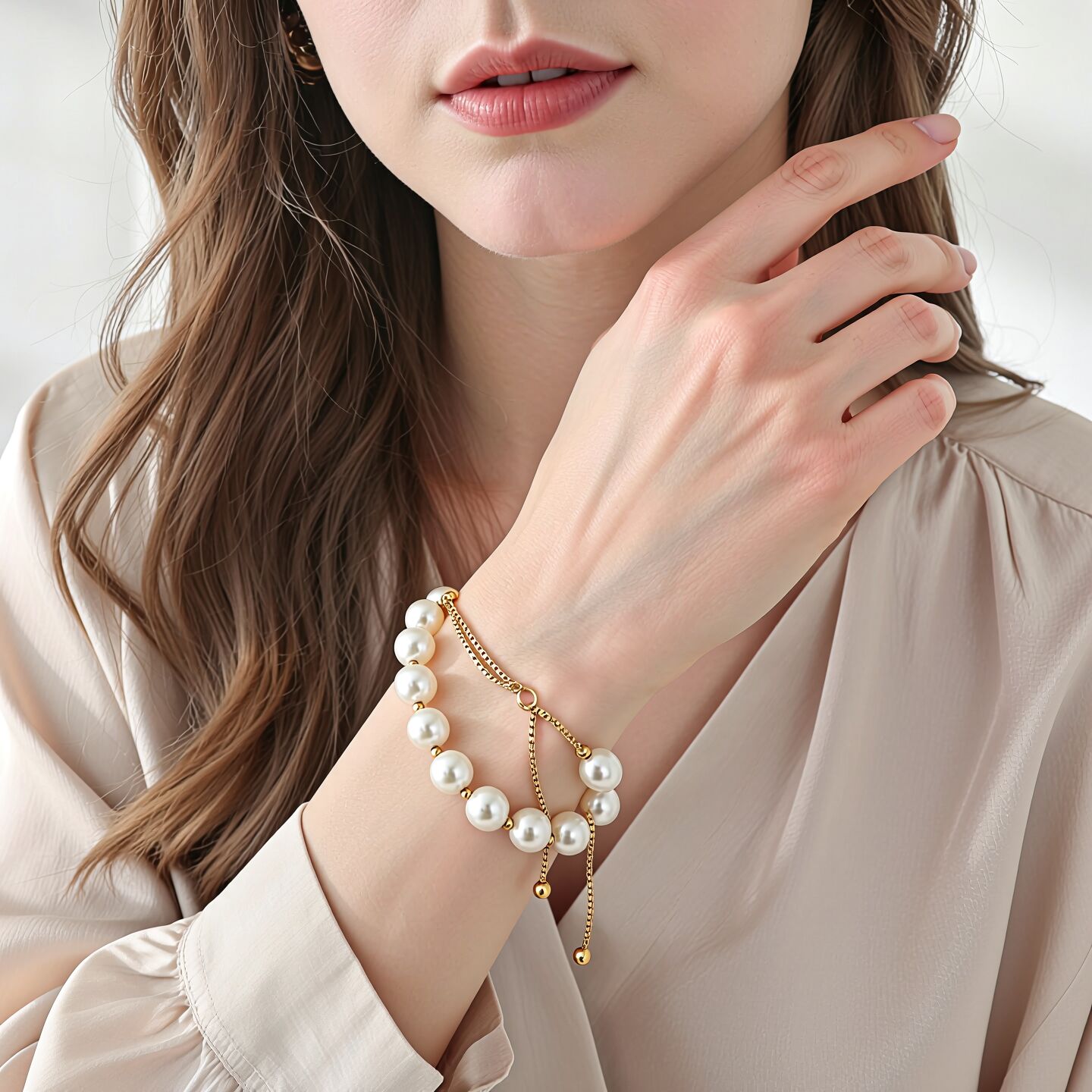 Shell Pearl Bracelet | Elegance, Purity & Serenity Secondary image
