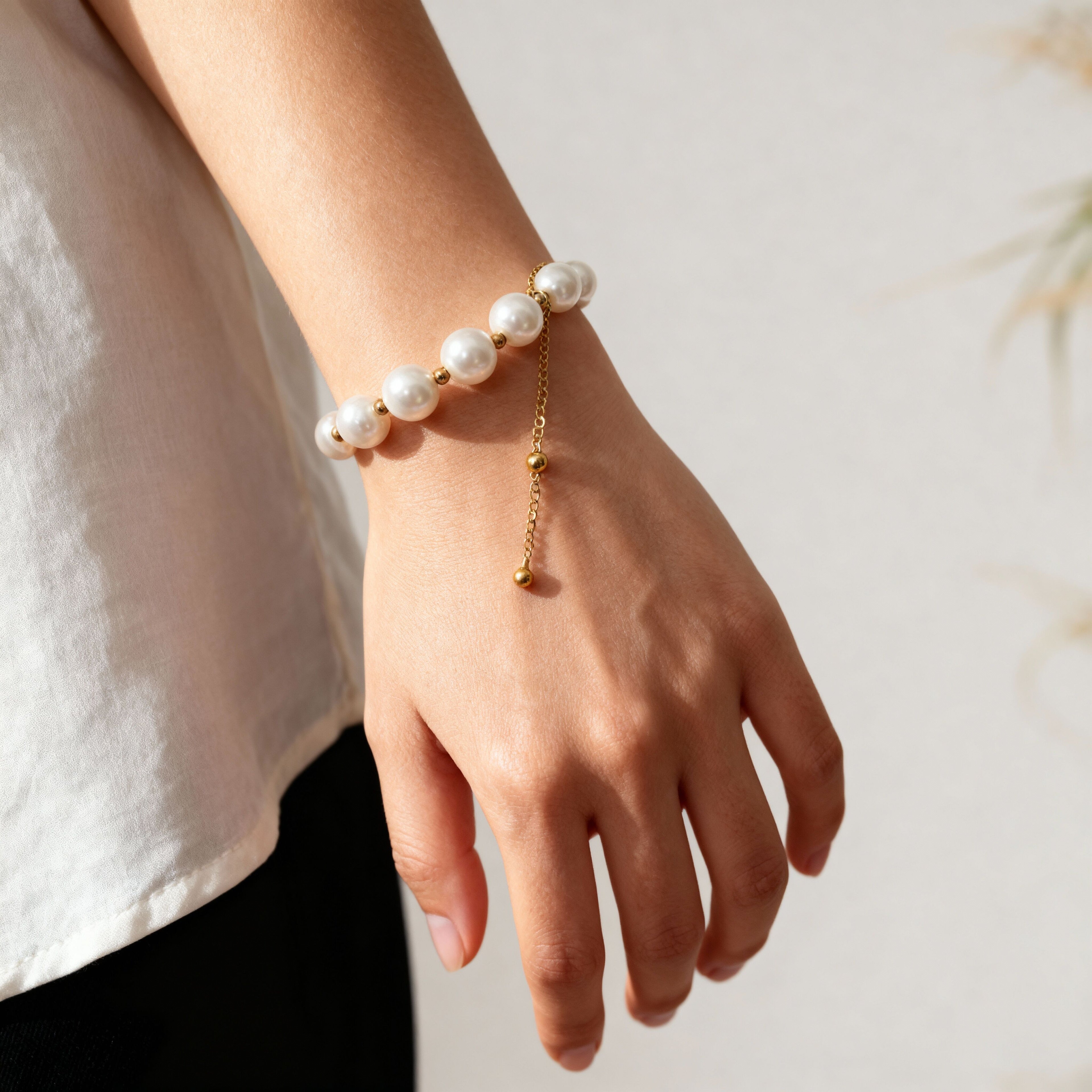 Shell Pearl Bracelet | Elegance, Purity & Serenity