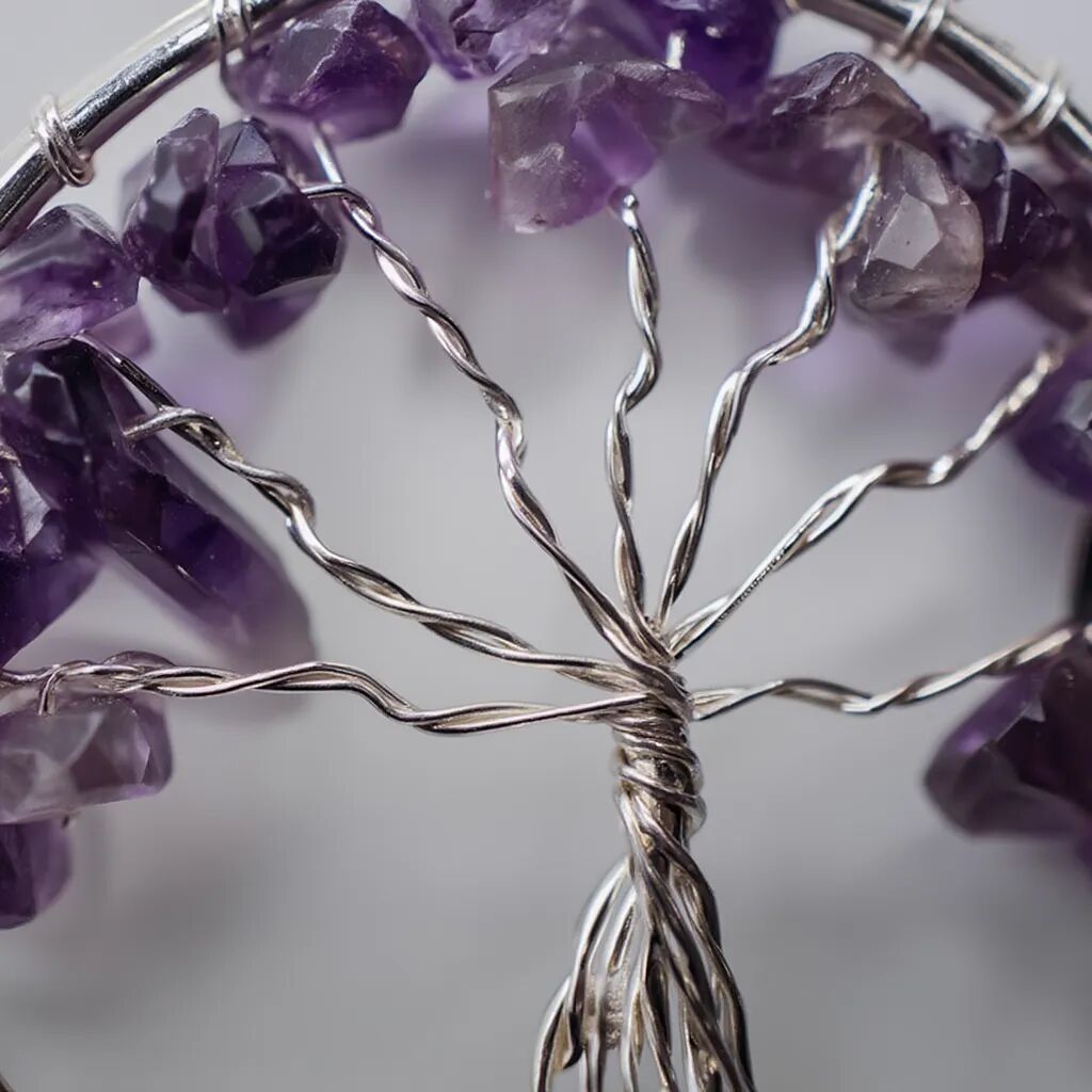 Amethyst Tree of Life Pendant | Growth & Protection