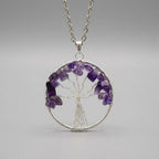 Amethyst Tree of Life Pendant | Growth & Protection
