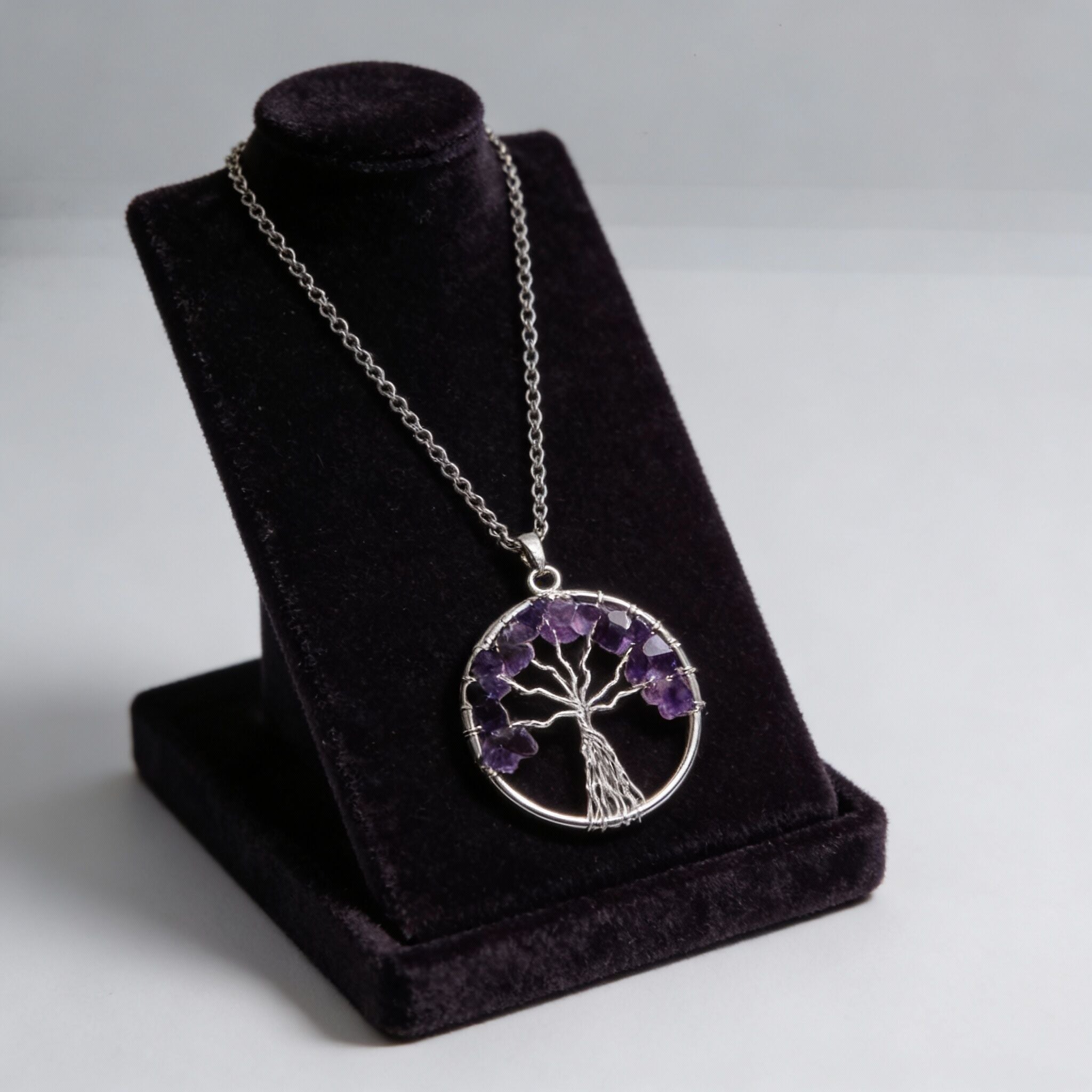 Amethyst Tree of Life Pendant | Growth & Protection