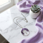 Amethyst Tree of Life Pendant | Growth & Protection