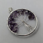 Amethyst Tree of Life Pendant | Growth & Protection
