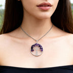 Amethyst Tree of Life Pendant | Growth & Protection