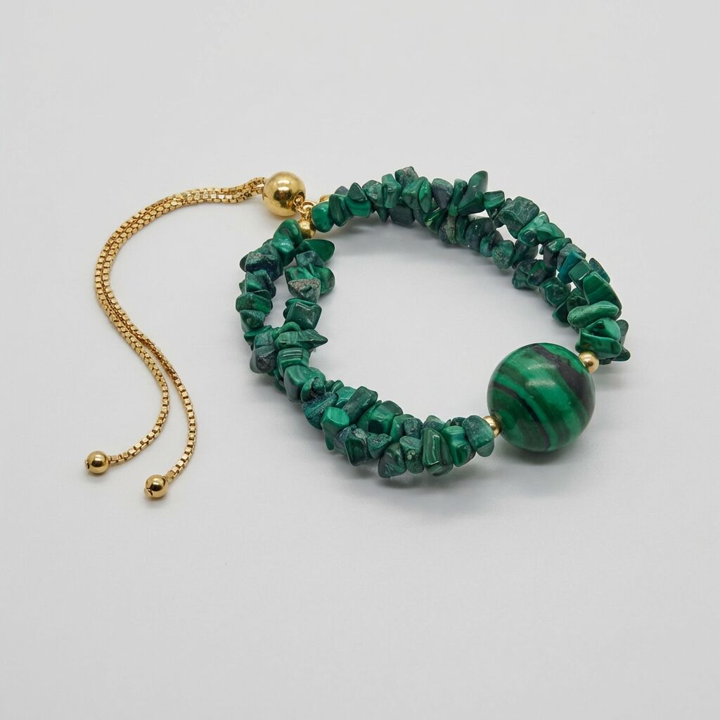Malachite Orgonite Bracelet | Transformation & Energy Secondary image