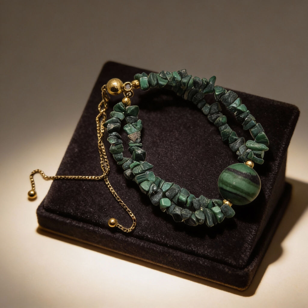 Malachite Orgonite Bracelet | Transformation & Energy