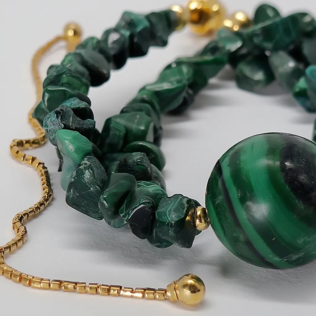 Malachite Orgonite Bracelet | Transformation & Energy